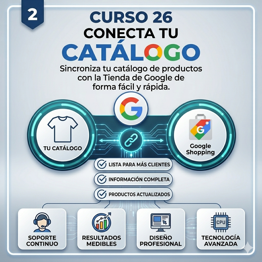 26. Conexión de tu Catálogo a la Tienda de Google para atraer clientes potenciales ( Implementación )