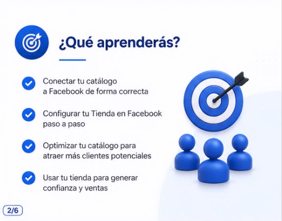 27. Conexión de tu Catálogo a la Tienda de Facebook para atraer clientes potenciales ( Curso )
