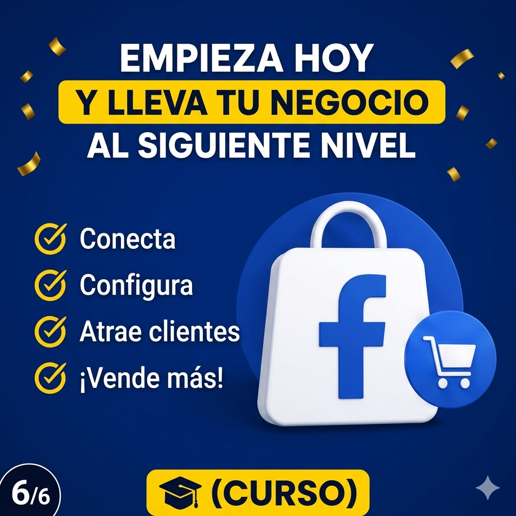 27. Conexión de tu Catálogo a la Tienda de Facebook para atraer clientes potenciales ( Curso )