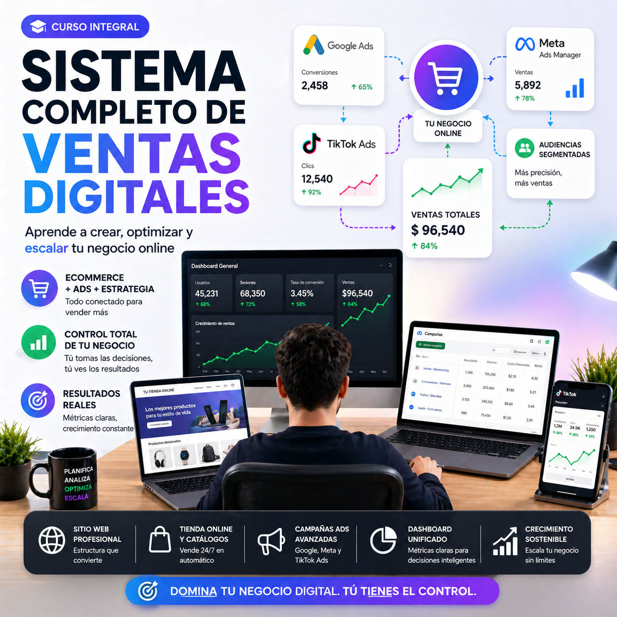 35. Optimización constante y seguimiento de campañas ads ( Curso )