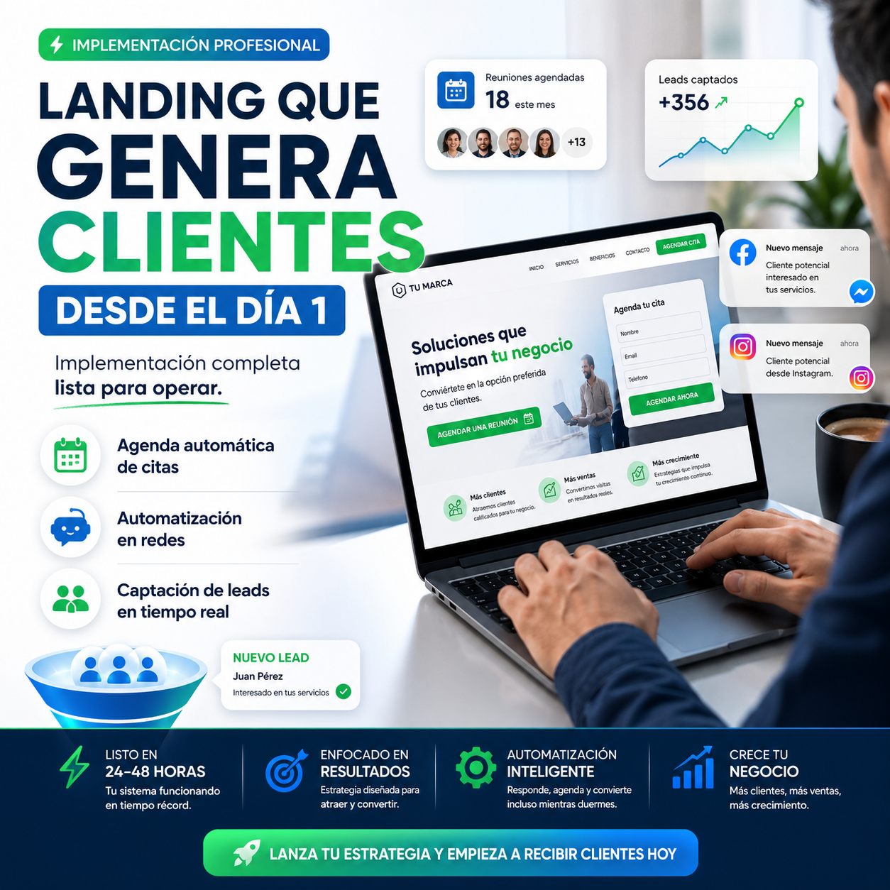16. Landing Page Inicial ( Implementación )