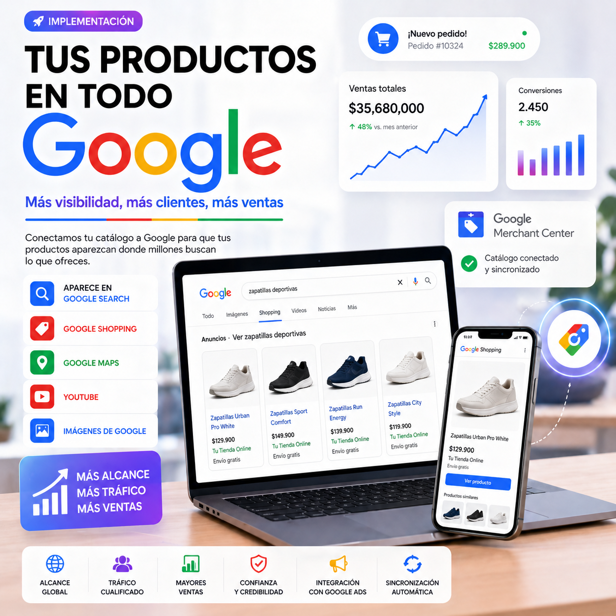 26. Conexión de tu Catálogo a la Tienda de Google para atraer clientes potenciales ( Implementación )