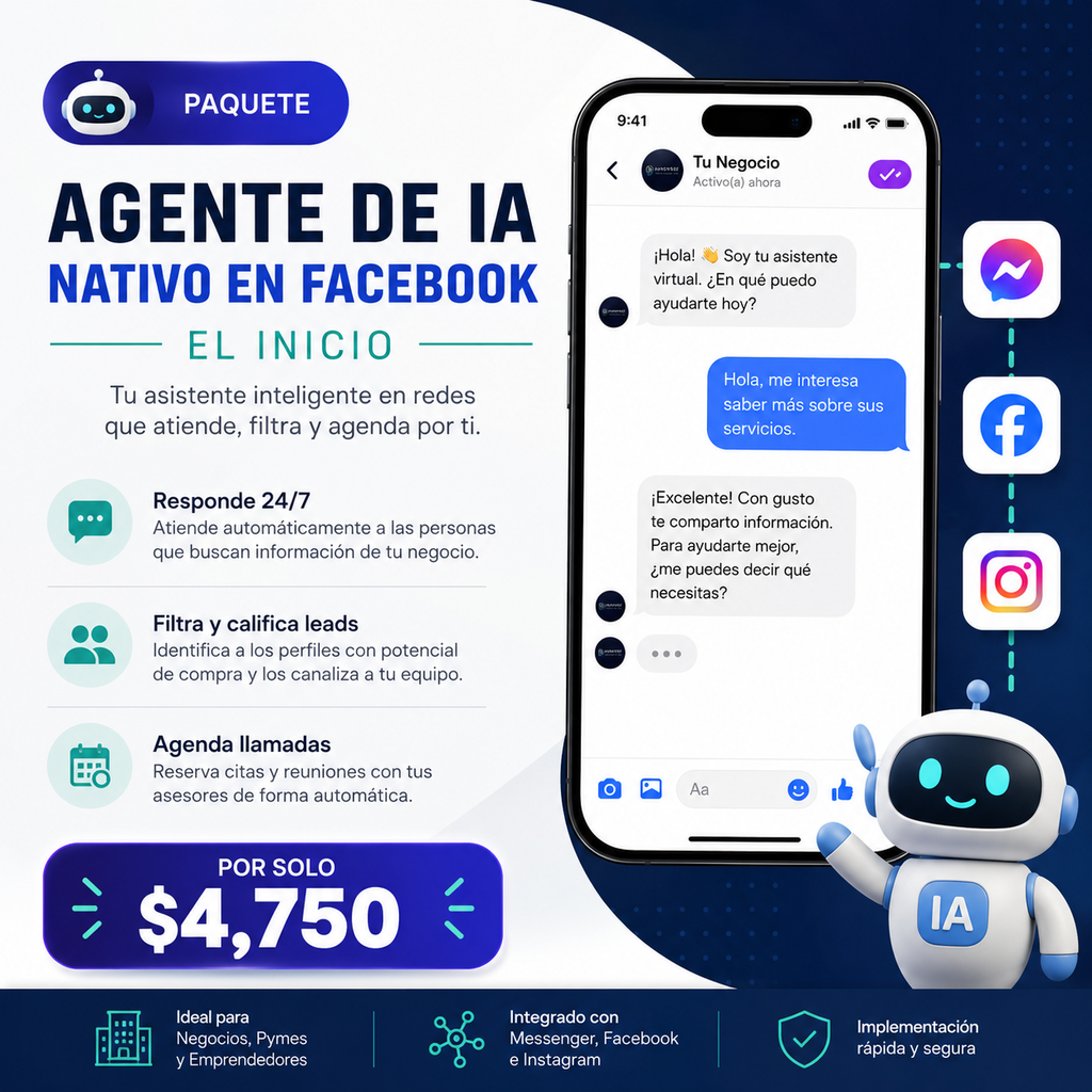 42. Agente de IA nativo en Facebook El Inicio