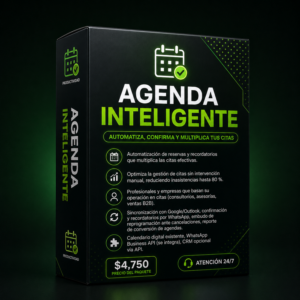 39. 📦 Paquete 2: AGENDA INTELIGENTE (Productividad)