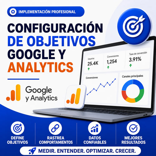 12. Configuración de Objetivos Google y Analytics ( Implementación )